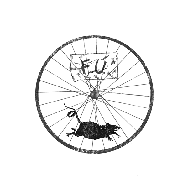 Rat in a bicycle wheel